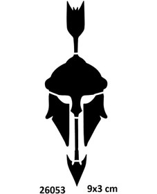 Resim Airbrush Tattoo Miğfer Ve Ok Yapışkanlı Stencil Süsleme Ve Boyama Kalıbı Stencil Kalıp 