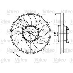 Resim VALEO 696082 FAN MOTORU CRAFTER 06- / SPRINTER 06- 12V Ø320 