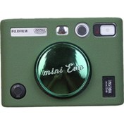 Resim Butu Fujifilm Instax Mini Evo Kamera İçin Yumuşak Koruyucu Kapak Çizilmez Darbeye Dayanıklı Silikon Kılıf - Yeşil 