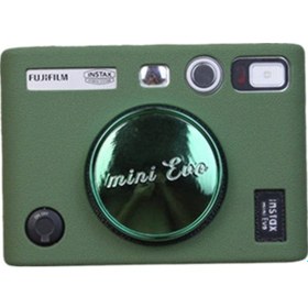 Resim Butu Fujifilm Instax Mini Evo Kamera İçin Yumuşak Koruyucu Kapak Çizilmez Darbeye Dayanıklı Silikon Kılıf - Yeşil 