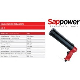 Resim SAPPOWER SG-2 HAVALI MASTİK SİLİKON TABANCASI 
