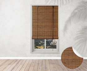 Resim Lina Dora Mokka 90x160 cm Bambu Stor Perde (DORA-3131) 