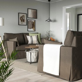 Resim IKEA Gri Konforlu Kanepe - 2'li Kanepe 