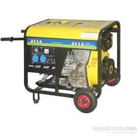 Resim Aksa AAP-8000DE 6,8 KW Marşlı Monofaze Dizel Portatif Jeneratör 
