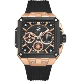 Resim Beverly Hills Polo Club BP3742X.851 Erkek Kol Saati | Rose Gold Kasa & Silikon Kordon 