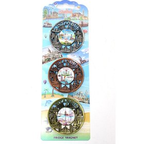 Resim Larimar İstanbul Temalı Metal Magnet 3'lü Set Model 1 - 9075981421831lmr 