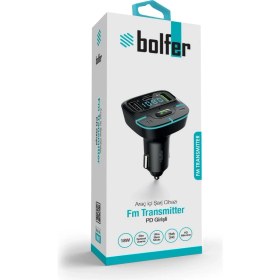 Resim Bolfer Araç Içi Şarj Cihazı Çakmaklık Pd Girişli Fm Transmitter Bluetooth USB Type-C Hızlı Şarj Çıkışlı FM02 