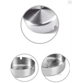 Resim 10 Lu Set Küllük 10 Cm Paslanmaz Çelik Kül Tablası Sigara Küllüğü 