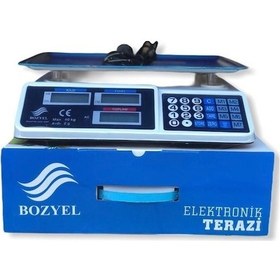 Resim Go İthalat Dijital Göstergeli Elektronik Bakkal Kasap Manav Terazisi 40 Kg Gümüş 