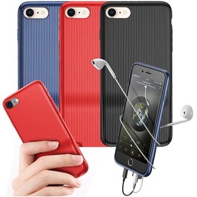 Resim Baseus Apple Uyumlu iPhone 7/8 Kılıf Şarj ve Kulaklık Girişli Audio Case 