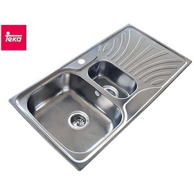 Resim Teka Nerissa 60 B Mikroketen Sol Damlalıklı Mutfak Eviyesi 