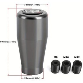 Resim Xuweiwei Cnspeed 5 İleri Titanyum Vites Topuzu, Manuel/otomatik, Evrensel Siyah 