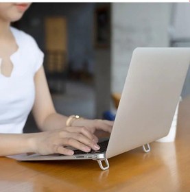Resim 3b Trend 2 Kademeli Yükseklik Ayarlı Laptop Standı Gri Renk - Ergonomik Tasarım 