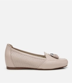 Resim Hotiç Kadın Deri Vizon Püsküllü Dolgu Topuklu Ayakkabı 01ayh309750a450 Vizon 