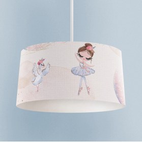 Resim MASAL ODAM BEBEK VE ÇOCUK ODASI Kuğu ve Balerin Desenli Avize 