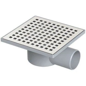 Resim Ennalbur Yer Süzgeci Kare 15X15 cm 70 mm Yandan Çıkışlı 