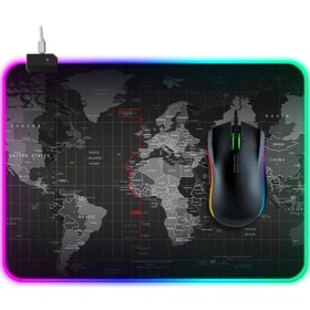Resim Ally Dünya Desenli Rgb LED Işıklı Oyuncu Mouse Pad 300*250*4MM AL-34805 