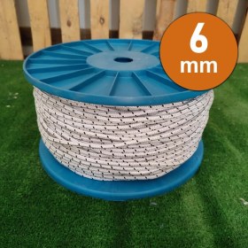 Resim Sera Trend 6 mm 50 Metre Soylu Halat Örgü Iskota Halat Denizci Tekne Halatı Salıncak Ip Dağcı Ip Halat 