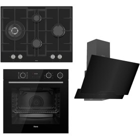 Resim Ferre STEAMART&FRYART Serisi Buharlı Pişirme Siyah Set (ED075 + XE64CS +D063 ) 