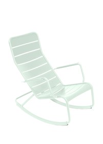 Resim Luxembourg Açık Mavi Metal Sallanan Bahçe Sandalyesi 