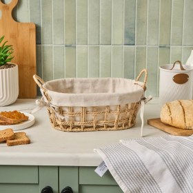 Resim Karaca Asia Ekmek Sepeti Krem 32.5 cm 