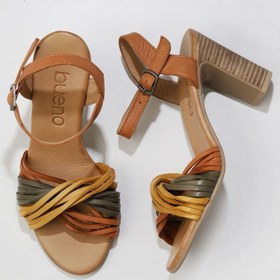 Resim Bueno Shoes Sarı Multi Deri Kadın Topuklu Sandalet 01wn4302 