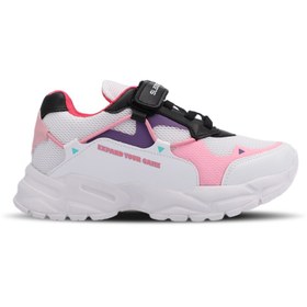 Resim Slazenger KEKOA IN Kız Çocuk Sneaker Ayakkabı Beyaz / Pembe 