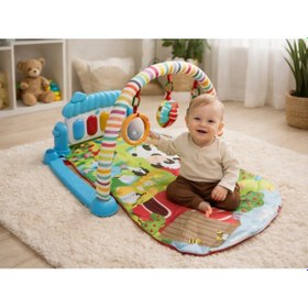 Resim Toys2you Piyanolu Oyun Halısı Işıklı ve Müzikli Gelişim Matı Safari 70x45x35 