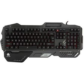 Resim Rampage Chief Siyah Usb Gaming Us Layout Multimedia Klavye 