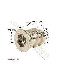 Resim Hafele Dübel Çelik Sarı Havşa Başlı M8X15Mm 