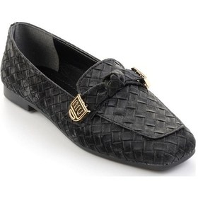 Resim Bambi Siyah Kadın Loafer Ayakkabı K01641022471 Siyah 