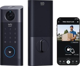 Resim Security Videosu S330 Akıllı Kilit, Kapı Zili - Parmak İzli Anahtarsız Giriş 