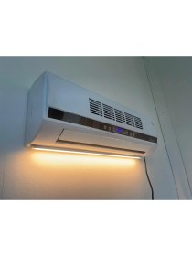 Resim Simtech KM-1717 HCL Led Işıklı Duvartipi Seramik Isıtıcı ve Vantilatör 