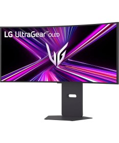 Resim LG 34" UltraGear 34GX900A-B 0.03ms 240Hz (HDMI-DP-TYPC C) WQHD (3440 x 1440) OLED Curved Gaming Monitör 