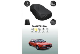 Resim Dokaca Siyah Skoda 130 Uyumlu Araba Brandası, Koruyucu Örtü, Oto Branda 