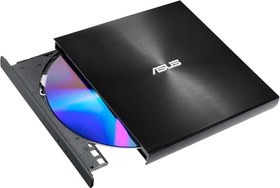 Resim ASUS ZenDrive-U8M SDRW-08U8M-U Harici Ultra İnce DVD Yazıcı, M-Disc, USB Type-C, Siyah 