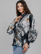 Resim Jasmına Sıu Büyük Beden Kapüşonlu Kadın Polar Sweatshirt 255850543 Beyaz Mat 