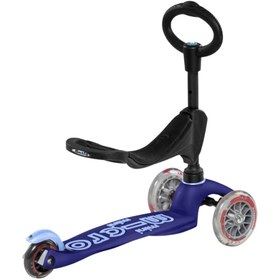 Resim Micro Mini 3in1 Deluxe 3 Tekerlekli Scooter Blue - 1+ Yaş / Mavi 