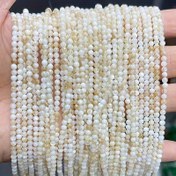 Resim 108 adet Doğal Tatlı Su İnci Boncukları, 3mm Minik Yuvarlak Gevşek Aralayıcı Boncukları DIY Bileklik Küpe Takı Yapımı Aksesuarları 