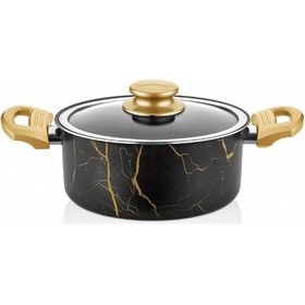 Resim Cem Gold Marble Tencere 28 Cm 
