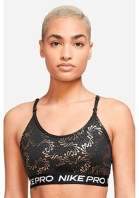 Resim Nike Pro Dri Fit Indy Strappy Sparkle Kadın Sporcu Sütyeni Bra Büstiyer Siyah 