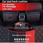 Resim Dashanshop Red 2li Oto Kolçak Koruyucu Saklma Cebi Anti-kick Mat Bentley Bentayga 