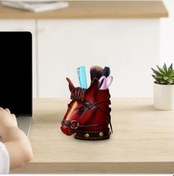 Resim Lijinxu Kabine Ofis Hediye Kırmızı Için Kalemlik Ev Süs Ev 