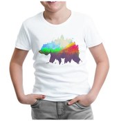 Resim Natür Vald Beyaz Çocuk Tshirt 