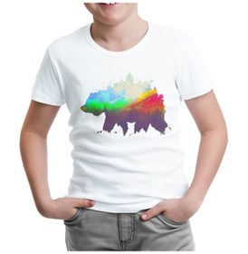 Resim Natür Vald Beyaz Çocuk Tshirt 