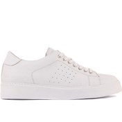 Resim Sail Lakers - Beyaz Deri Bağcıklı Erkek Sneaker 