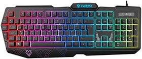 Resim Lunatic Everest KB-GX61 FORMULA USB RGB Aydınlatmalı 3 Makro Tuşlu Bilek Destekli Gaming Oyuncu Klavyesi 