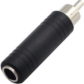 Resim RCA Erkek - 6.35mm Dişi Mono Ses Adaptörü 