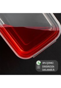 Resim Porsima 4302 10'lu Buzluk Düzenleyici Saklama Kabı 2-1 Lt Şeffaf 