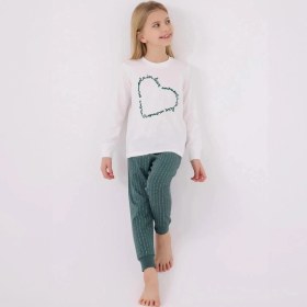 Resim Arnetta Ar3050c Kız Çocuk Kışlık Pijama Takımı KREM 